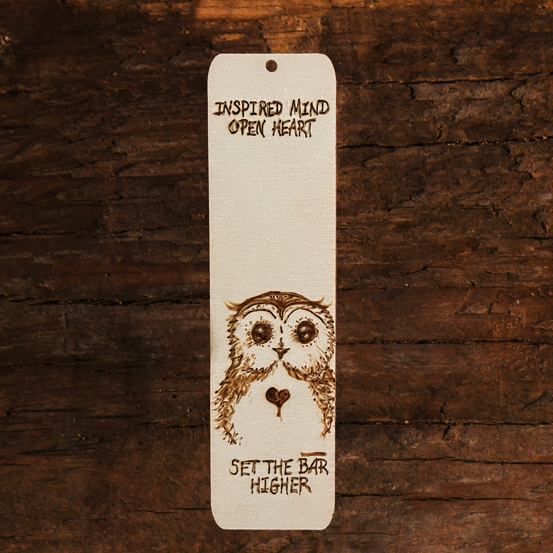 Owl Love Wood Burned Bookmark - Thephotographybar