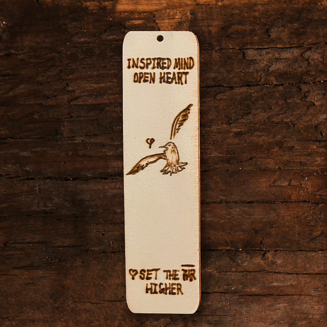 Seagull Love Wood Burned Bookmark - Thephotographybar