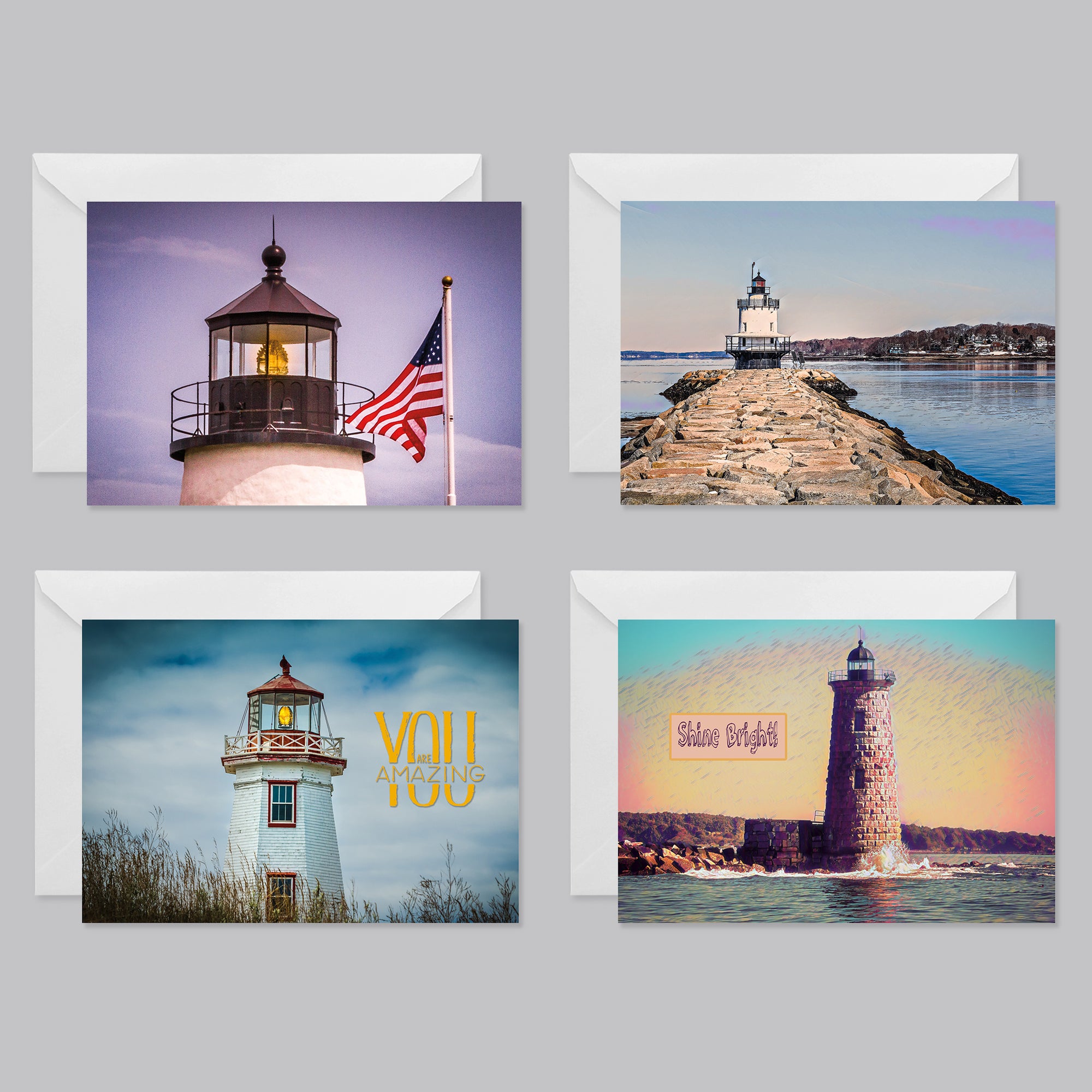 Best Lighthouse Beacons Greeting Card Set - Thephotographybar