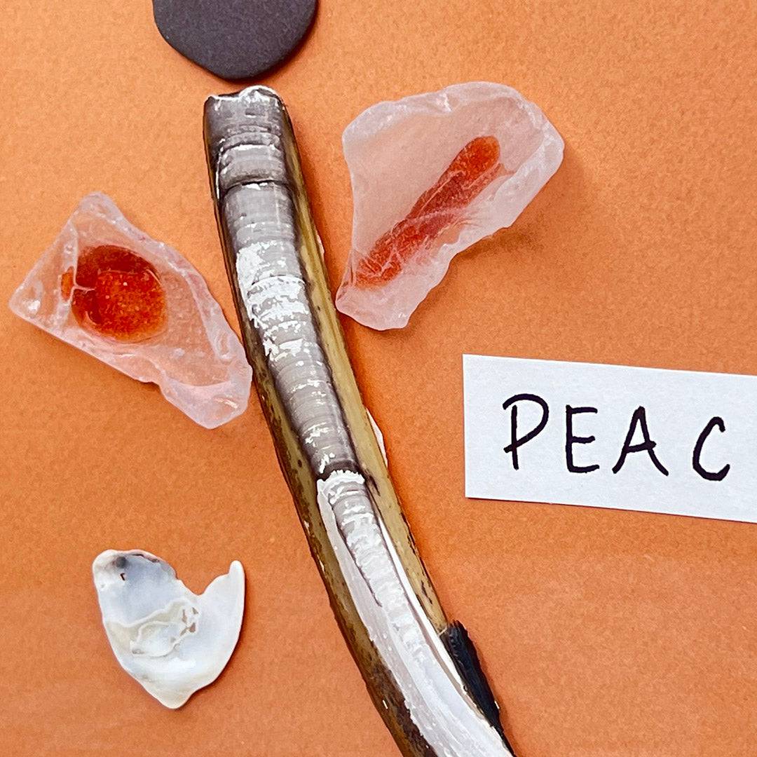 Peace Angel Sea Glass 7" x 7" Tabletop or Wall Art - Thephotographybar