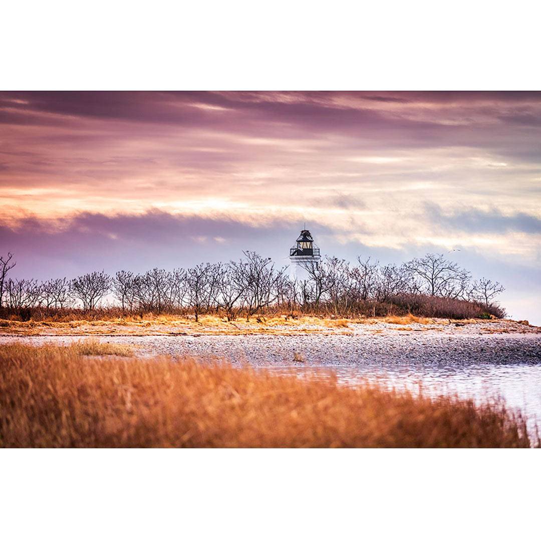 Fayerweather Lighthouse Golden Sunset - Thephotographybar